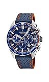 Festina Herren Chronograph Quarz Uhr mit Leder Armband...