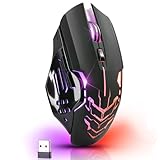 Defender® Katana Kabellose Gaming Maus - Geräuschlose...