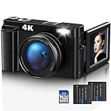 Digitalkamera,4K UHD Fotokamera Autofokus mit 32G...