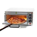 Wiltec Pizza-Backofen 2000W mit Cordierit Stein für...