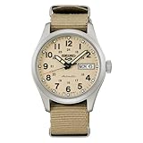 Seiko 5 Sports Herren-Automatikuhr Beige SRPJ83K1