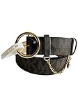 Michael Kors Womens Medium Mini Chain Logo Belt Hd3...