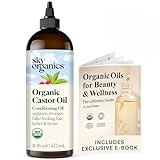 Sky Organics Organic Castor Oil for Hair, Lashes &...