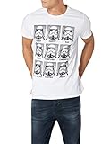 Star Wars Herren Trooper Emotionen T-Shirt, weiß, M...