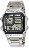 CASIO HerrenArmbanduhr Digital Quarz Edelstahl...