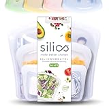 Silics® Wiederverwendbare Gefrierbeutel (3er-Set)...