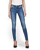 G-Star Damen Lynn Mid Waist Skinny Jeans, Blau (faded...