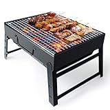 BBQ Barbecue Grill, tragbarer faltbarer Holzkohlegrill...