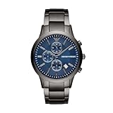 Emporio Armani Herren-Chronograph, Edelstahluhr, 43 mm...