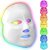 LED Gesichtsmaske Lichttherapie Photonen Maske 7 Farbe...