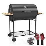 XXL Grill Grillwagen, BBQ Smoker, Holzkohlegrill mit...