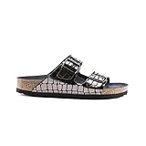 Birkenstock Damen Arizona Microfibre Gator Gleam Black...