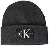 Calvin Klein Herren Beanie Hut, Charcoal,...