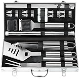 POLIGO 21PCS Edelstahl Grillbesteck im Koffer Geschenke...