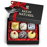 Geschenke für Frauen - 6 BIO Luxus Badebomben Vegan -...