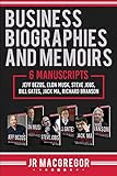 Business Biographies and Memoirs: 6 Manuscripts: Jeff...