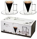 Spikey® Espressotassen Set Gerade (2x70ml) Espresso...