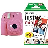 Fujifilm Instax Mini 9 Kamera, flamingo rosa mit Film