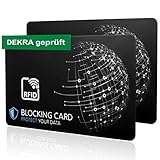 DEKRA geprüfte RFID Blocker Karte I Neuste E-Field...