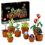LEGO Icons Mini Pflanzen, 9 künstliche Blumen zum...