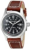 Hamilton Herren Analog Automatik Uhr mit Leder Armband...