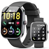 Smartwatch Herren Damen mit Telefonfunktion, 1.91'...