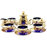 Exklusiver Kaffeeservice Cafeservice Blue Queen 15...