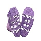 Lustige Socken mit Buchmotiv „If You Can Read This...