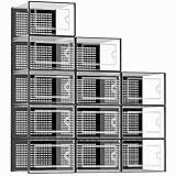 Kuject Große Schuhboxen für Schrank, passend für...