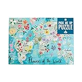 500-teiliges Blumen der Welt Puzzle & Poster |...