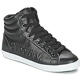 Superdry Super Sleek Logo Hi Damen Sneaker Schwarz