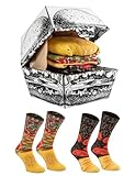 Rainbow Socks - Hamburger Box Socks - Damen Herren...