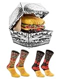 Rainbow Socks - Hamburger Box Socks - Damen Herren...