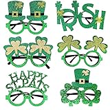 IWTTWY St. Patrick's Day Brillenrahmen Glitzer -...