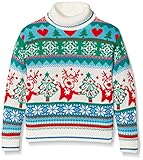 British Christmas Jumpers Mädchen Girls Roll Neck...