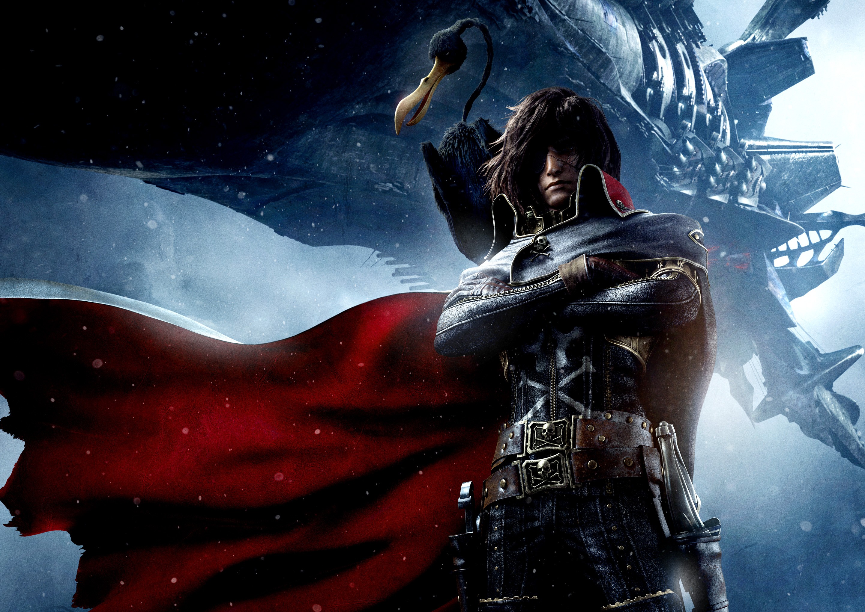 Znanstvenofantastični animirani film Vesoljski pirat kapitan Harlock (Space Pirate Captain Harlock, Japonska, 2013).