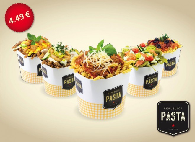 Hitro pripravljene domače testenine s pestro izbiro sveže pripravljenih omak. Foto: Republica Pasta.