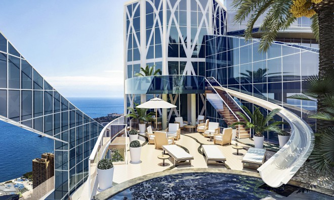 Monaški Odeon Tower s 170 metrov višine, bo vključeval najdražje stanovanje na svetu -