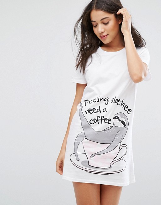 Pižama, ki povzame jutranje občutke pred kavo. (13,32 €)