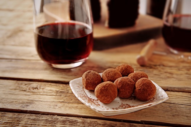 La prueba de que el vino y el chocolate son los mejores amigos. 