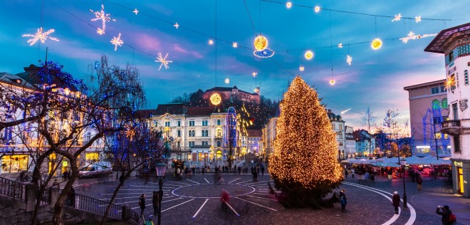 Prižig lučk v Ljubljani 