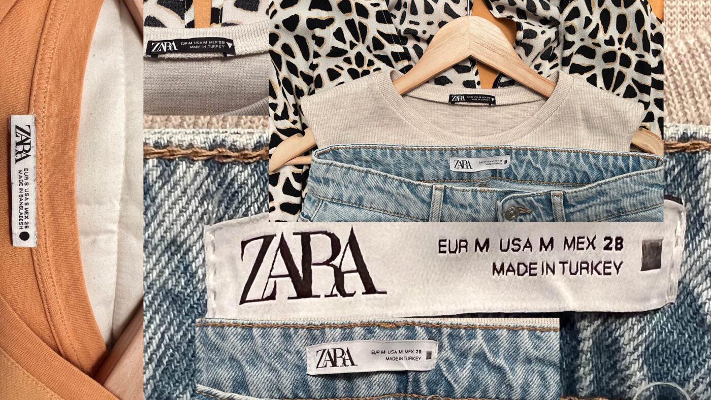 Skrivnostne oznake na oblačilih Zara