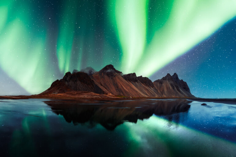 Aurora borealis na Islandiji