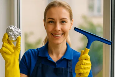 aluminijasto folijo za učinkovito čiščenje oken